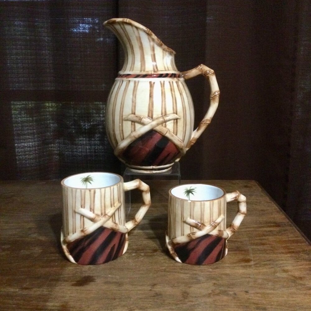 Tiki Decor Dishes - pitcher
